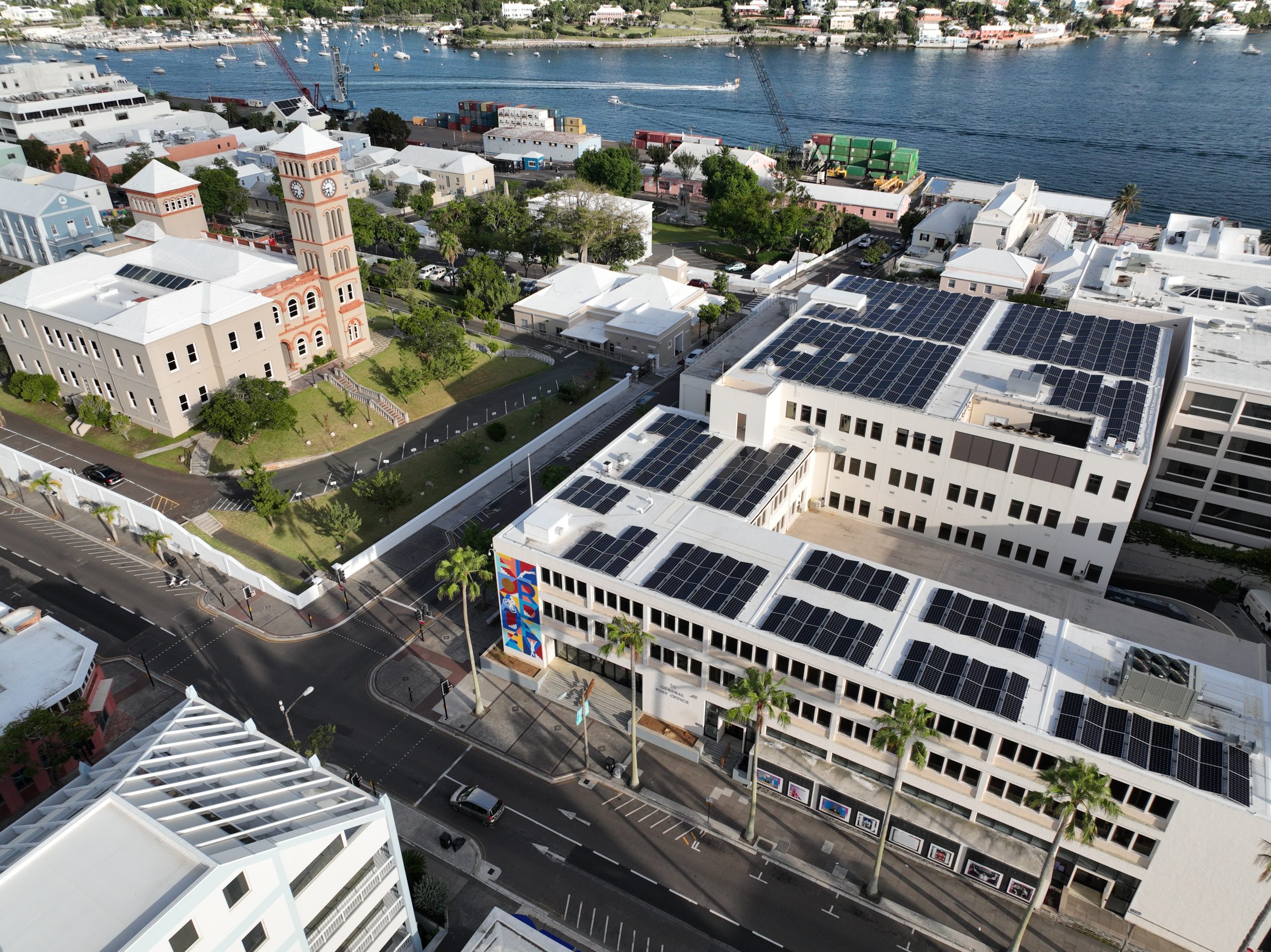 A Bermuda property assessed for solar panel installation